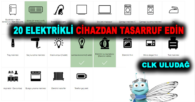 20 ELEKTRİKLİ CİHAZDAN TASARRUF EDİN