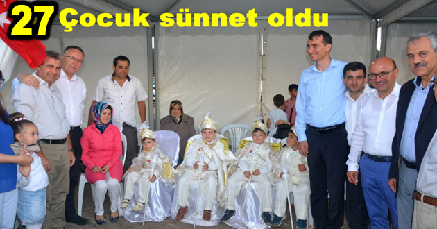 27 Çocuk sünnet oldu