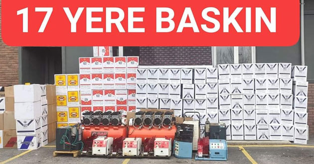 3, 5 MİLYON MAKARON ELE GEÇTİ
