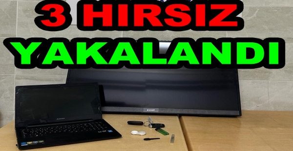 3 HIRSIZ YAKALANDI