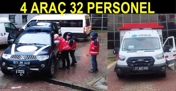 32 SAĞLIK EKİBİ DEPREM BÖLGESİNE GİTTİ