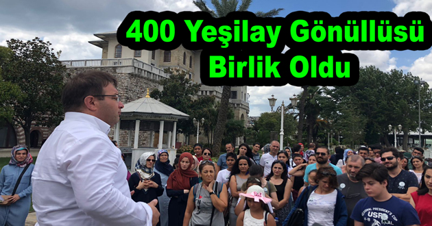 400 Yeşilay gönüllüsü birlik oldu