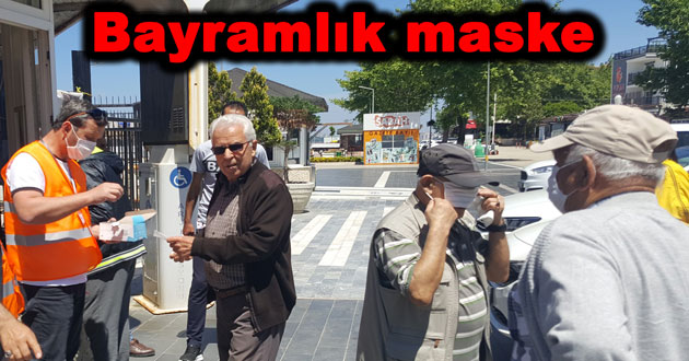 65 yaş üstüne maske dağıtıldı