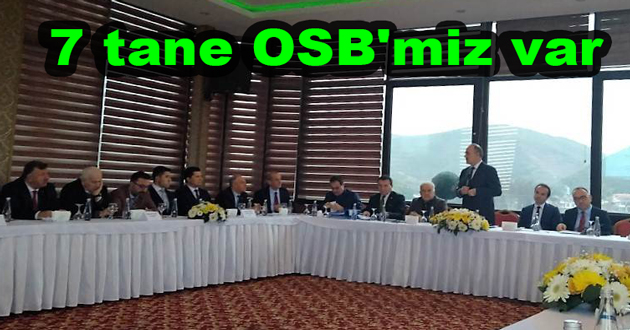 7 tane OSB'miz var