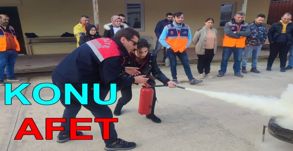 AFET EĞİTİMİ ALDILAR