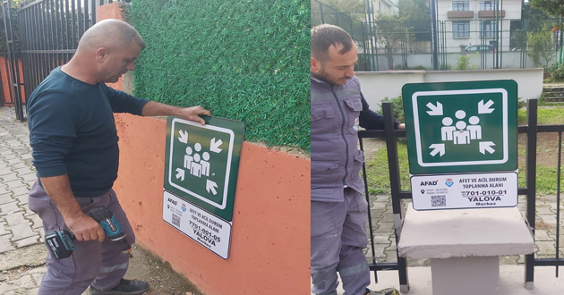 ​Afet tabelaları takılıyor