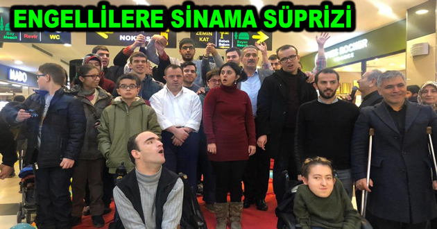 AK GENÇLERDEN ENGELLİLERE SİNAMA SÜPRİZİ