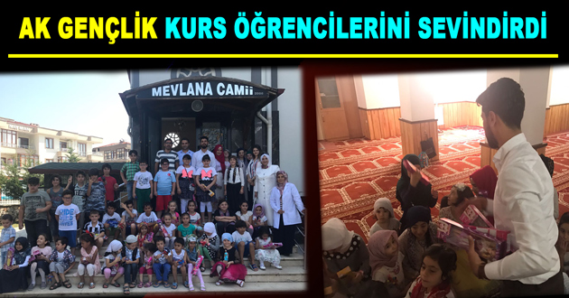 AK GENÇLİK KURS ÖĞRENCİLERİNİ SEVİNDİRDİ
