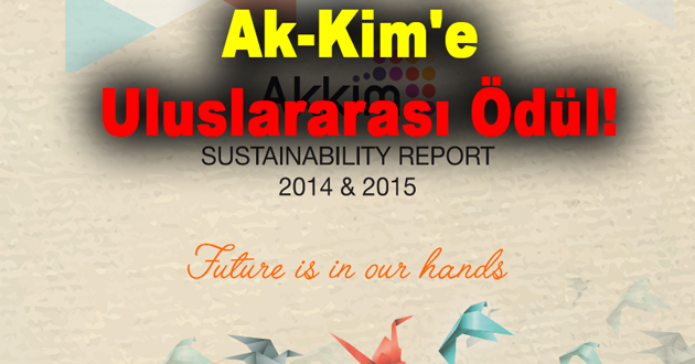 Ak-Kim 'e Uluslararası Ödül!