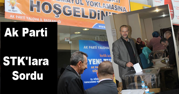 Ak Parti Milletvekillerini STK'lara Sordu