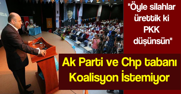 Ak Parti ve Chp tabanı Koalisyon İstemiyor