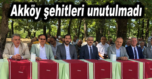 Akköy şehitleri unutulmadı