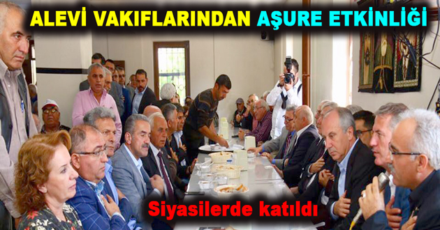 ALEVİ VAKIFLARINDAN AŞURE ETKİNLİĞİ