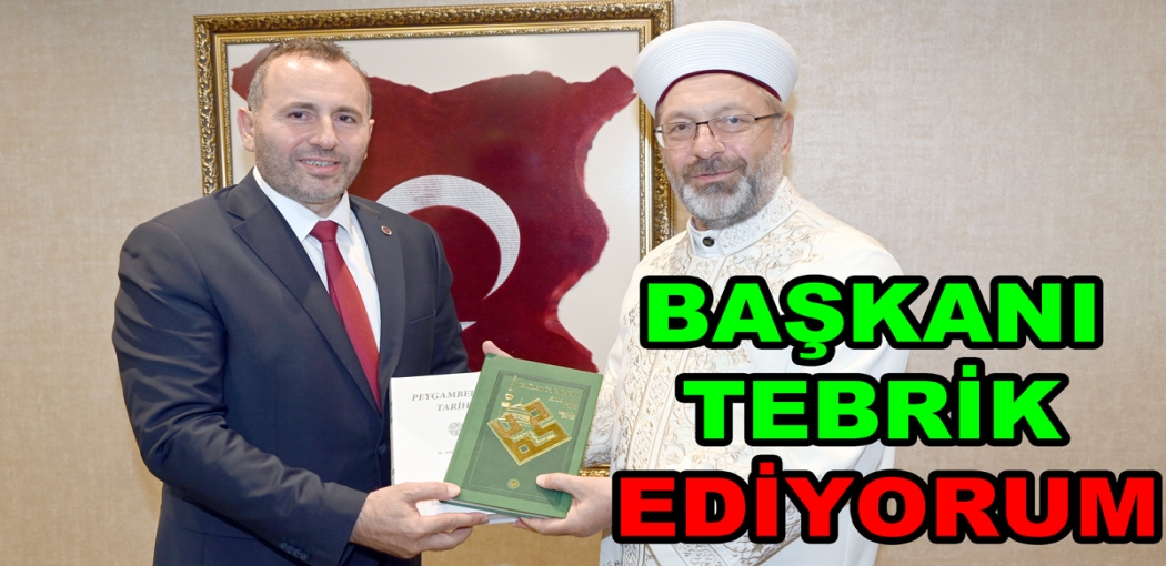ALİ  ERBAŞ BAŞKAN TUTUK’U TEBRİK ETTİ