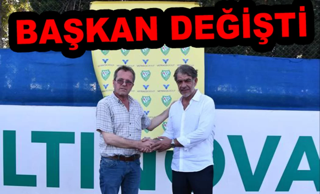 ALTINOVA BELEDİYESPOR’DA BAŞKAN DEĞİŞTİ