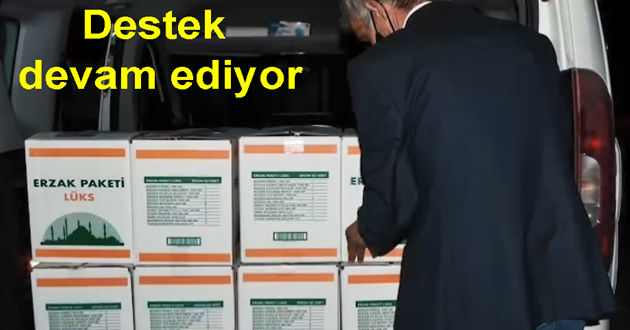 ​Altınova da gıda kolileri dağıtılıyor