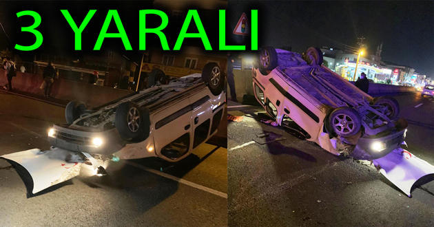 Altınova da kaza 3 yaralı