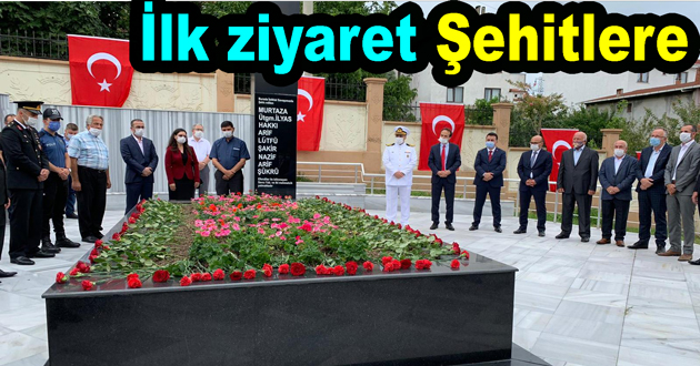 Altınova 'da ​Şehitlikler ziyaret edildi