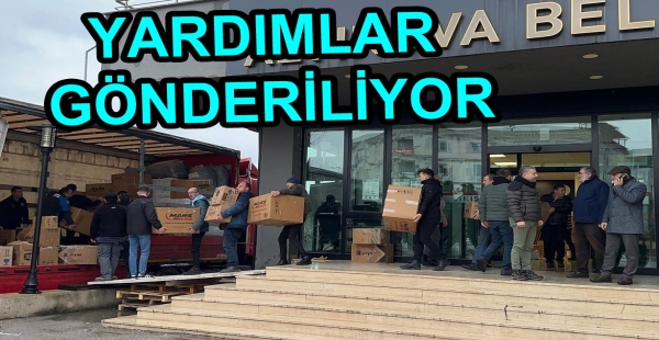 ALTINOVA ‘DAN YARDIMLAR GÖNDERİLİYOR
