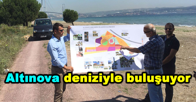 Altınova deniziyle buluşuyor