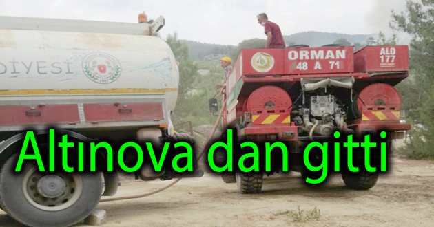 ​Altınova ekibi yangın bölgesinde