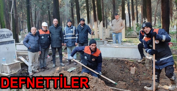 ALTINOVA EKİPLERİ DEFNETTİ