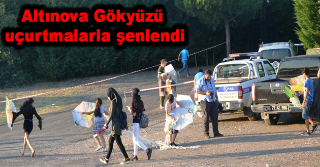 Altınova Gökyüzü uçurtmalarla şenlendi