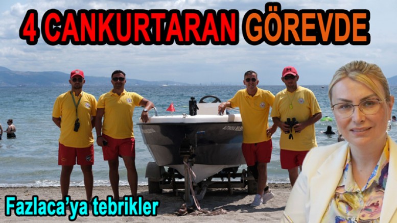 ALTINOVA HERSEK PLAJI’NDA CANKURTARANLAR GÖREVDE