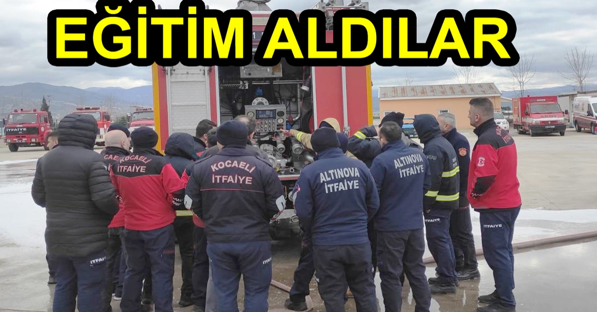 ALTINOVA İTFAİYE, KOBİTEM’DEN EĞİTİM ALDI