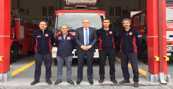 ALTINOVA İTFAİYESİNE ÖVGÜ