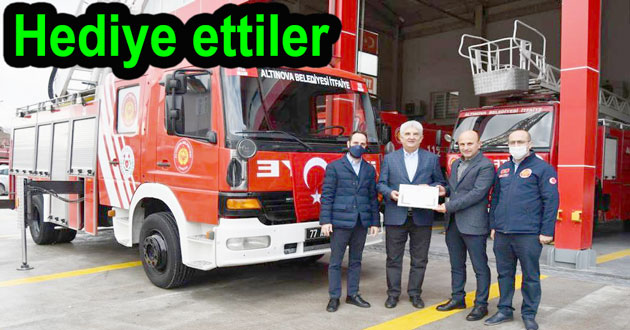 Altınova İtfaiyeye yeni araç