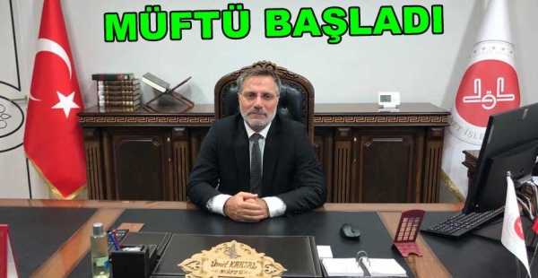 ALTINOVA MÜFTÜSÜ BAŞLADI