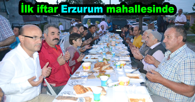 Altınova’da ilk iftar Erzurum mahallesinde