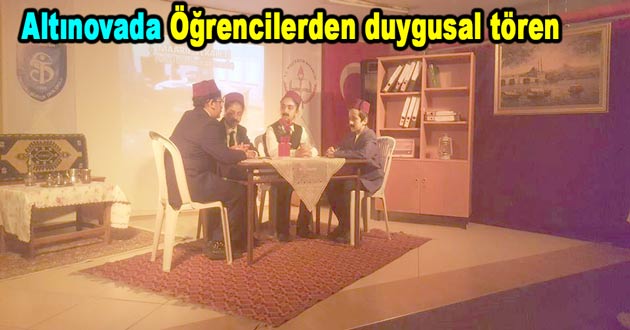 Altınovada Öğrencilerden duygusal tören