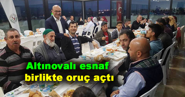 Altınovalı esnaf birlikte oruç açtı