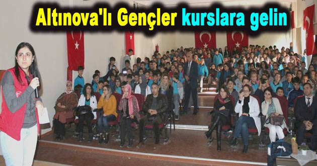 Altınova'lı Gençler kurslara gelin