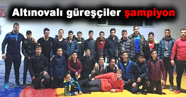 Altınovalı güreşçiler şampiyon