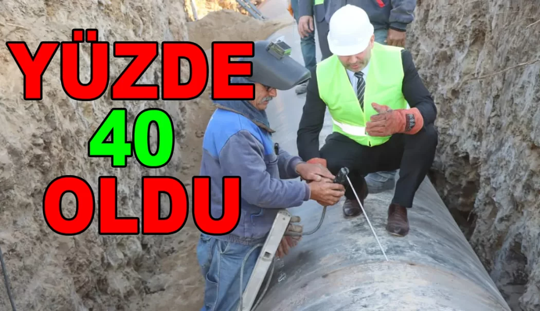 ANA İSALE HATTININ YARISINA GELDİK