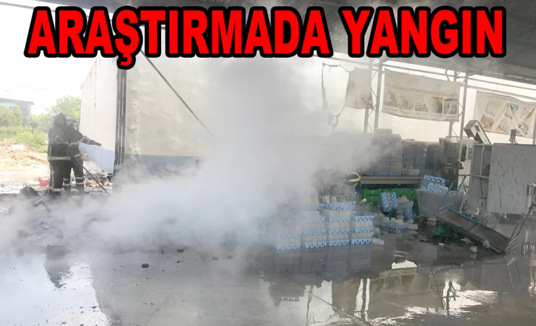 ARAŞTIRMA ENSTİTÜSÜNDEKI YANGIN KORKUTTU