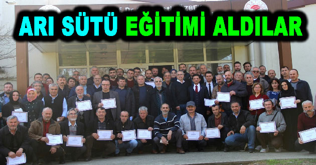 Arı sütü eğitimi aldılar