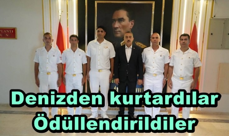ARMUTLU’DA BABA VE KIZI KURTARANLARA BAŞARI BELGESİ VERİLDİ