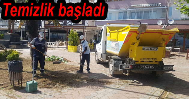 Armutlu da temizlik başladı