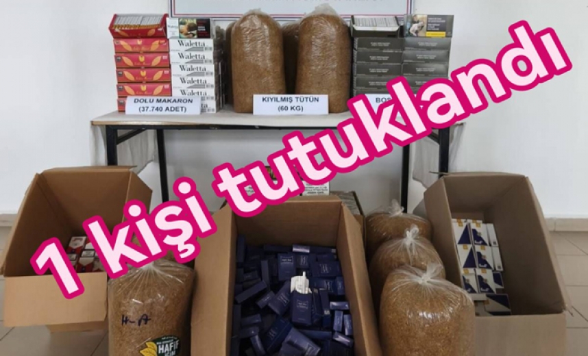 ARMUTLU'DA TÜTÜN OPERASYONUNDA 1 KİŞİ TUTUKLANDI