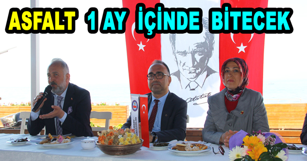 ASFALT 1 AY İÇİNDE BİTECEK