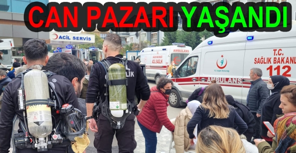 ATAKENT HASTANESİNDE YANGIN PANİĞİ YAŞANDI