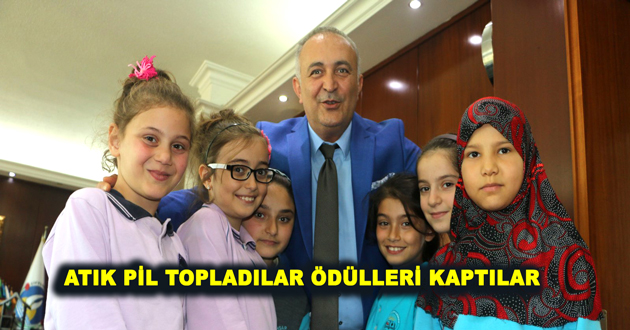 ATIK PİL TOPLADILAR ÖDÜLLERİ KAPTILAR