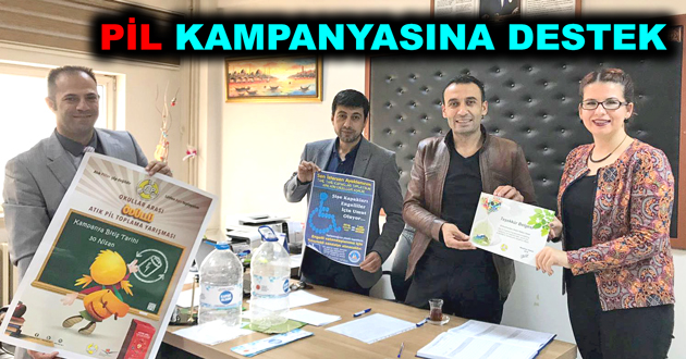 ATIK PİL TOPLAMA KAMPANYASINA DESTEK