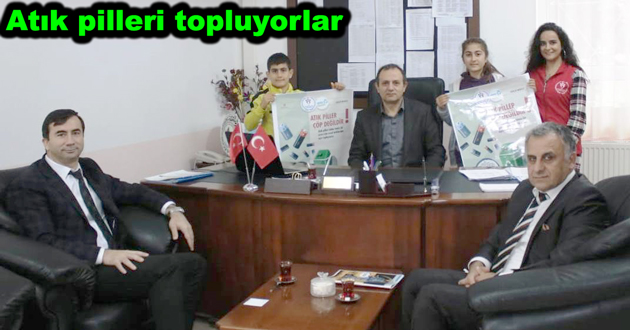 Atık pilleri topluyorlar