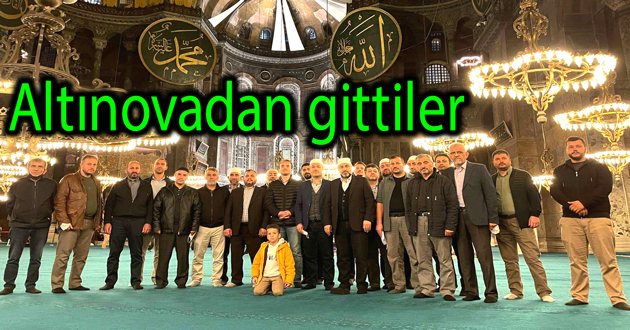 ​Ayasofya ve Eyüp Sultana gittiler