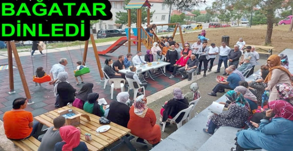 BAĞATAR BAYRAKTEPE HALKIYLA BULUŞTU